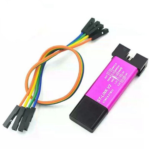 ST-Link V2  STM8 STM32 Simulator Download Programmer Programming with Cover DuPont Cable ST Link V2