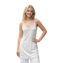 (S, Ivory) Women Camisole, Sleeveless Tops V-neck Lace Patchwork Slim Fit Summer Vest for Party Club