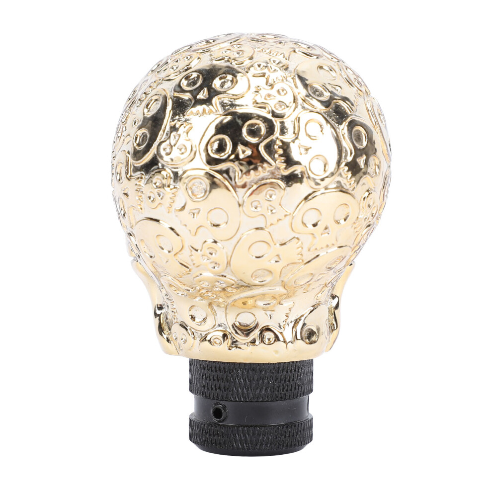 Skull Shift Knob Resin Gold 7055741288784