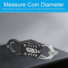 Pocket Coin Pinger Test Kit, Coin Test - Coin Verification Via Resonance Test and Size Comparison