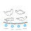 4pcs Reusable Cookie Cutters for Kids Baking 4