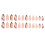 Pink Line-Printed False Nails, Reusable & Charming 2