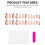 Pink Line-Printed False Nails, Reusable & Charming 7