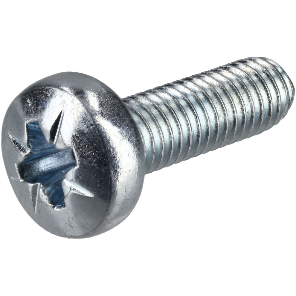 R-Tech 337051 Pozi Pan Head Machine Screws Bzp M5 16Mm - Pack Of 100 5053556009640