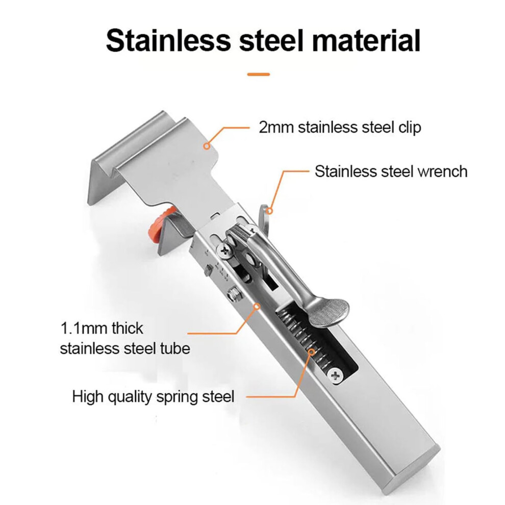 4-Pack Drawer Clip 21-50mm Easy Press Fix