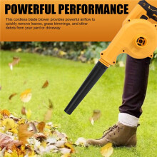 Brush Cordless Leaf Blower for Battery 2-In-1 Air Blower & Vacuum (No Battery)