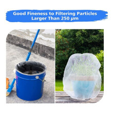 Paint Strainer Bags, 24Pcs 2 Gallon White Fine Mesh Filter Bag, Bucket Elastic Opening Strainer Bags for Paint Gardening
