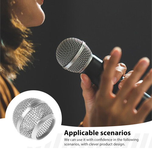SM58 Mic Pop Filter - Easy Install Ball Grille 1