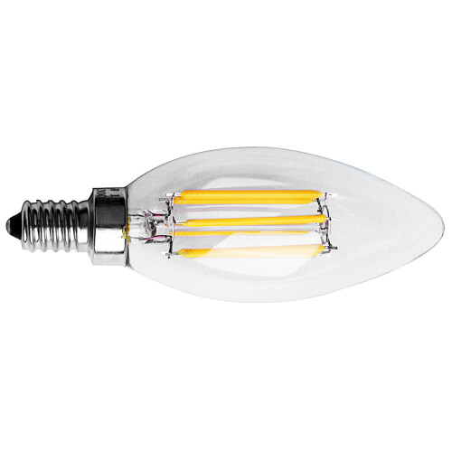 2X Dimmable E12 6W COB Edison Candle Flame Filament LED Light Bulb Lamp 10 x 3.5cm 1