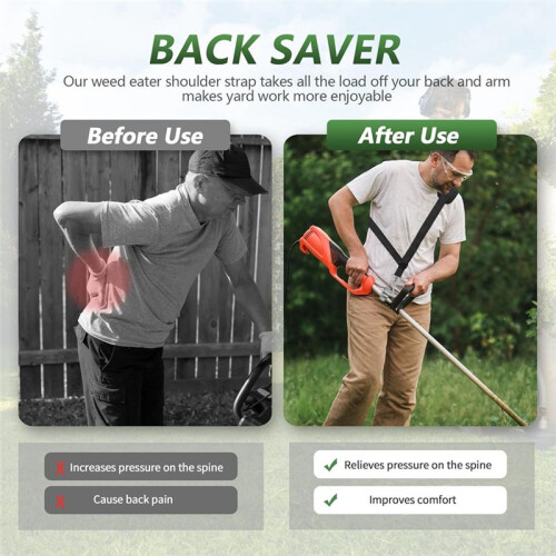 Weed Eater Shoulder Strap, String Trimmer Strap for EGO     Kobalt Echo  Toro Troy 1
