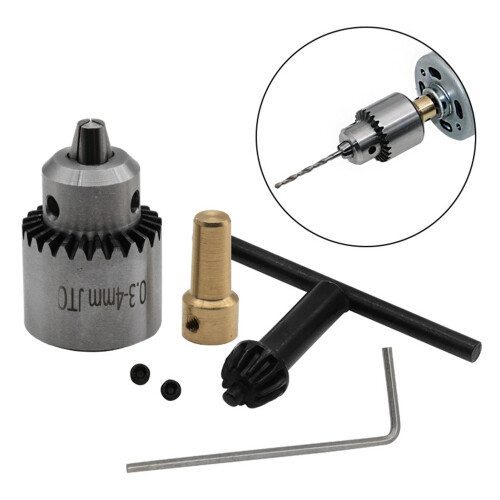 4-Piece Keyless Drill Chuck Set 0.3-4mm for Rotary Tools 1