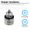 4-Piece Keyless Drill Chuck Set 0.3-4mm for Rotary Tools 6