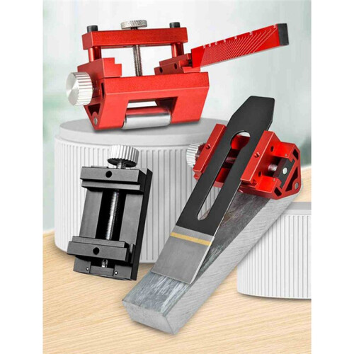 Knife Sharpener Woodworking Fixed-Angle Sharpener Grinding Machine with Chisel Woodworking Fixed Angle Sharpener Red 2