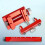 Knife Sharpener Woodworking Fixed-Angle Sharpener Grinding Machine with Chisel Woodworking Fixed Angle Sharpener Red 9