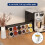 Holder, Under Cabinet Pull  Storage Coffee Holder Compatible with 12 Cup Pods, Space Save Coffee Pods Rack Black 2