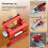 Knife Sharpener Woodworking Fixed-Angle Sharpener Grinding Machine with Chisel Woodworking Fixed Angle Sharpener Red 6