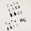 24pcs Black Punk Skeleton Nail Tips 2