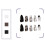 24pcs Black Punk Skeleton Nail Tips 4