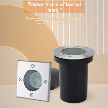 Boîtier de Lampe Enterrée GU10, Lampe de , Spot Extérieur au , Paysage, pour Ampoule GU10, Boîtier Rond