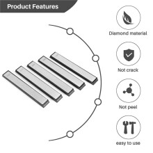 Diamond Sharpening Stones Set Fixed-Angle Cutter Sharpener, 240/320/400/600/1000 Knife Sharpener Stone for Kitchen