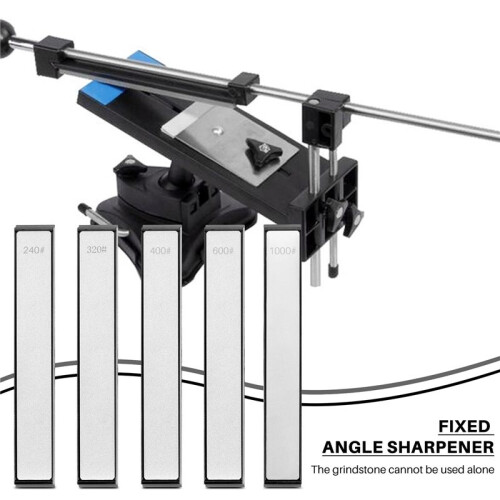 Diamond Sharpening Stones Set Fixed-Angle Cutter Sharpener, 240/320/400/600/1000 Knife Sharpener Stone for Kitchen 2