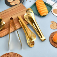 Outdoor Barbecue Clips Stainless Steel Food Clips Kitchen Food Clips Suitable for Clipping Salad Cake Steak Etc.