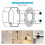Upgraded 4-Pack Universal Lamp Mounting Brackets with Screws and Nuts for Ceiling Lights, Wall Lights 6