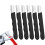 Portable Quick Sharpener, Hand Held Knife Garden Tool Sharpener Stone, Lawn Blade Sharpener (Black,6Pcs) 3