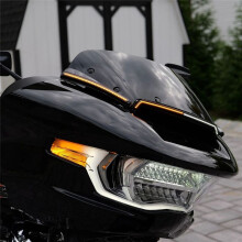 Dekorative Motorrad-Windschutzscheibenlampen, Tagfahrlicht und Blinker für Road Glide ST CVO FLTRXSE