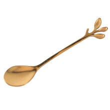 Servis Gold Leaf Kaffesked Gaffel, 80-Pack (40 Skedar 40 Gafflar) Little Demitasse Espresso-Sked och Aptitretare Dessertgafflar, 4,7 Tums Teskedsset