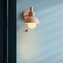 Living Room Porch Aisle Lamp Nordic Minimalist Modern Bedroom Bedside Lamp Macaron Wall Lamp()
