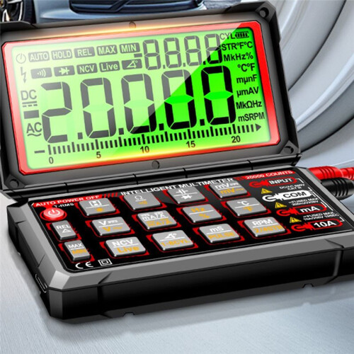 ANENG 623  Rechargeable Car Multimeter Repair Tester 20000 Count Voltmeter Multitester Meter Tools 2