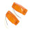 2pcs Orange Retro Front Grill Light LED  Lamp for  Truck Lorry Front Double Burner Indicator Light 7
