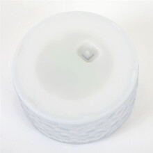 Cour ExtéRieure Solaire Ronde éTanche LED LumièRe ExtéRieure de Pelouse de Jardin LumièRe D'Escalier (Blanc Froid)