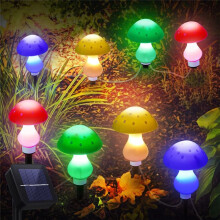 Solar Mushroom Lights Outdoor Garden 8 Modes for Yard, Lawn, Pathway, Christmas, Walkway, Fence Decorations
