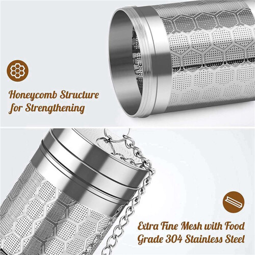 2X Tea Infusers for Loose Tea, Stainless Steel Tea Strainer, Extra Fine Mesh Tea Diffuser for Brewing Tea, Spices 1