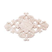 2x Rubber Wood Carved Applique Retro Furniture Crafts Decor New 40 x 15cm & 21X15cm