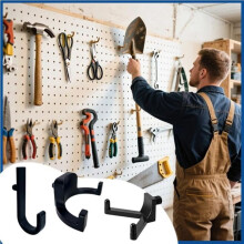 9Pcs Storage Shed Tool Hooks,for Suncast & Craftsman Sheds,J/U/V Shape for Outdoor Shed Organizing Ladders&Garden Tools