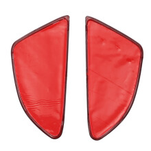 1 Pcs Dashboard Navigation GPS Display Screen Frame Cover Trim & 1 Pair Car Tail Fog Light Lamp Reflector Panel Set
