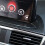 1 Pcs Dashboard Navigation GPS Display Screen Frame Cover Trim & 1 Pair Car Tail Fog Light Lamp Reflector Panel Set 10