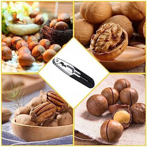 2X Nut Cracker Heavy Duty Nut Shell Opener Multipurpose Walnut Cracker for Walnut Hazelnut Almonds Pecan Seafood 1