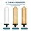 5X Multifuntional Pitcher Purifier Elements Candle Tool Pur Filter Sturdy Ceramic Filter Elements Inch Plastic 5