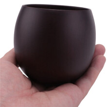 3X Wooden Yerba Gourd Mate Tea Set Handmade Natural Wood Coffee Water Mate Cup with Spoon Straw Brush 200ML(Deep)