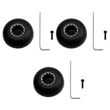 3 Set of Metal and Plastic Black Blender Drive Socket Replacement Kit for Blender Spare Parts with Wrench