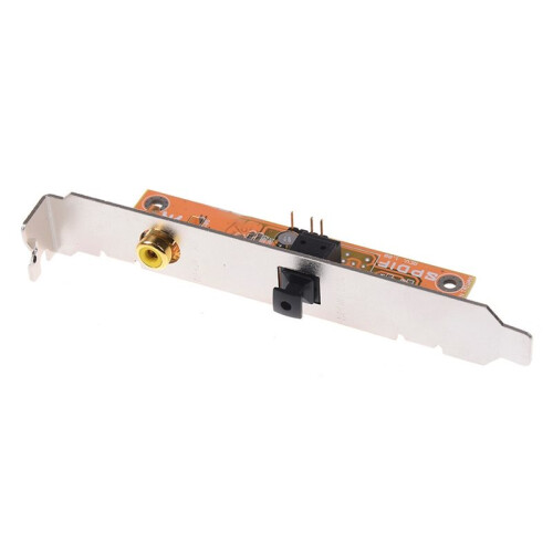 SPDIF Optical and RCA Out Plate Cable Bracket for PC Motherboard 2