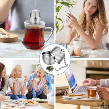 2X Tea Infuser, Stainless Steel Tea Strainer,  Mesh Tea Strainer, for Tea, Spices and Most Cups and Teapots