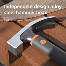1Pcs 10oz Claw Hammer Camping Hammer Nail Hammer with Shock Reduction Grip Repair Hand Tool Hammer