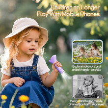 New 1000x Digital Microscope for Kids 2-Inch IPS Screen 2MP Optical Lens with Camera and Video Function for Christmas A