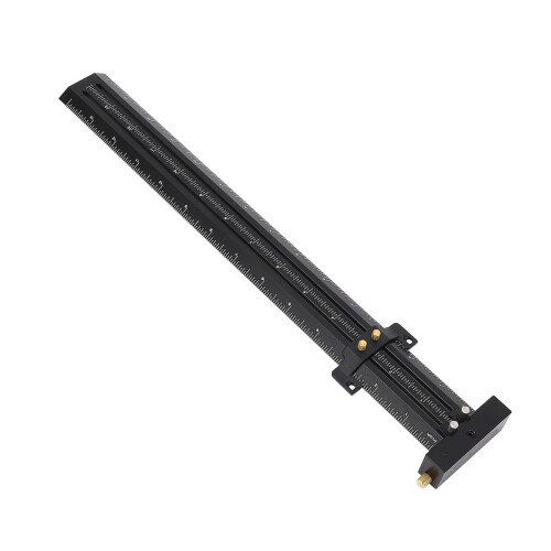 Compás de aluminio para carpintería de 14 pulgadas negro 1