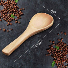 90 Pieces Small Wooden Spoons Nature Wooden Spoons Tasting Spoons Condiments Salt Spoons(Natural Wood Color)